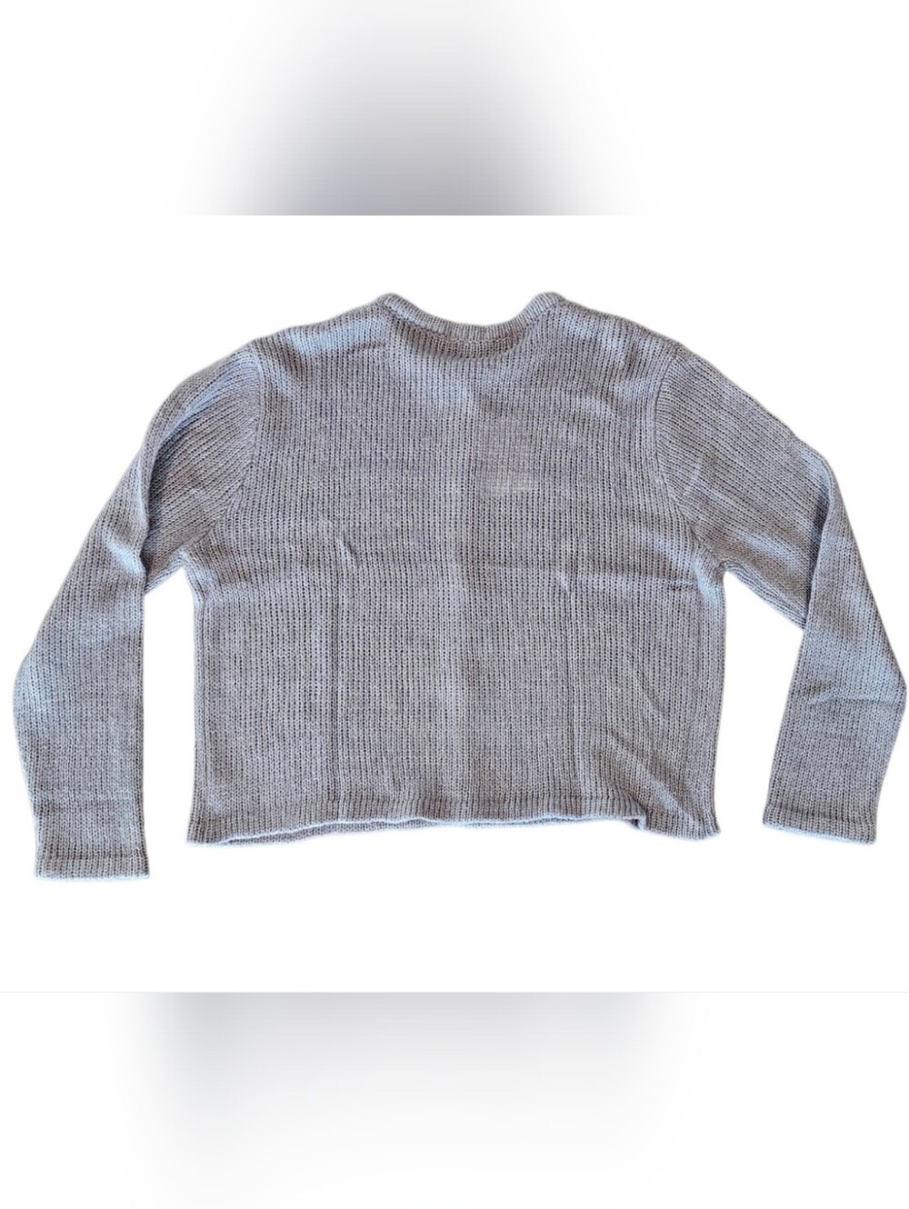 Nia Women's L/XL Grey Button-Front Cardigan NWT - Picture 2 of 11